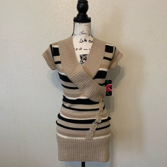 Made For Me To Look Amazing Sweaters - Made For Me To Look Amazing Stripe Sweater Dress
